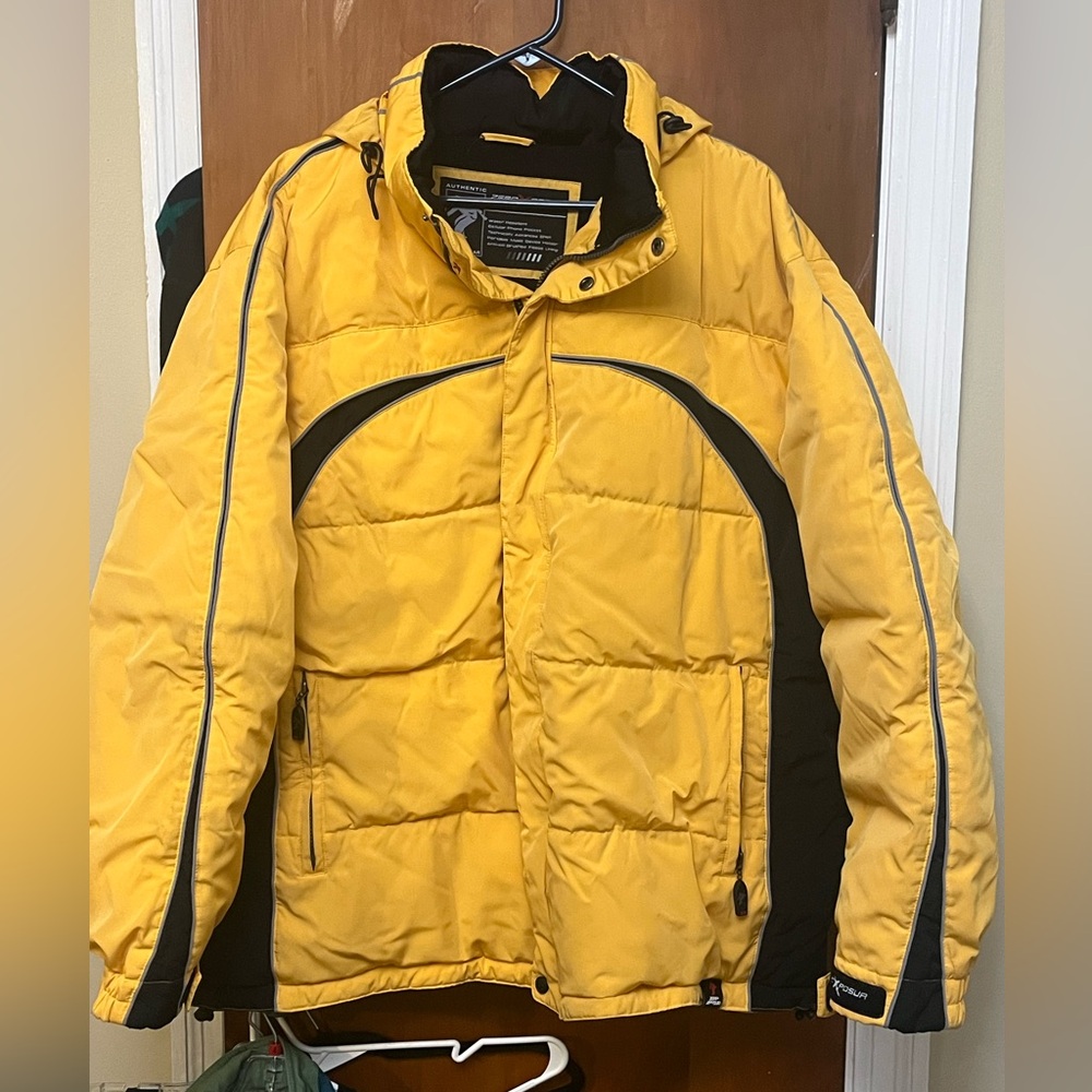 ZeroXposur Puffer coat Jacket Yellow Black XXL Winter Snow Outdoor Sport Eb
